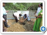 Dr. N. Munuswamy, Former
ENVIS Coordinator planting tree in Sree Shanthi Anand Vidyalaya school
